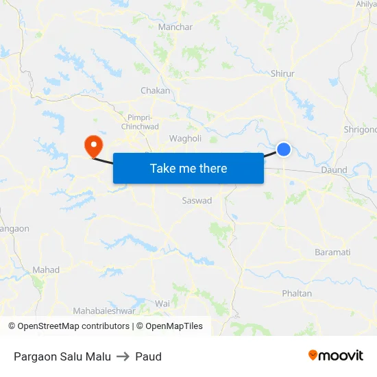परगांव सालू मालू to पौड map