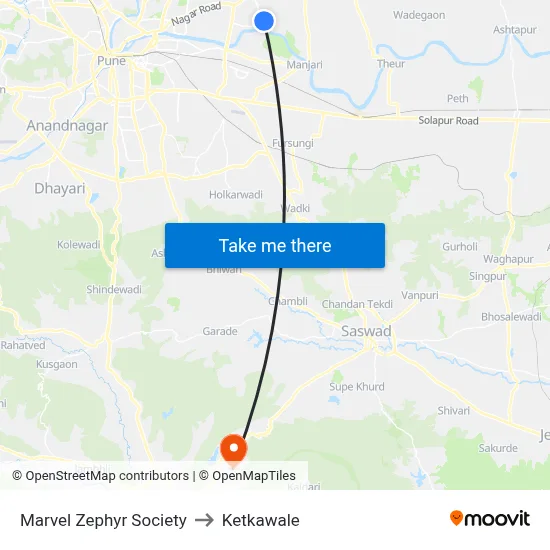 मार्वल ज़ेफिर सोसाइटी to केतकवाले map