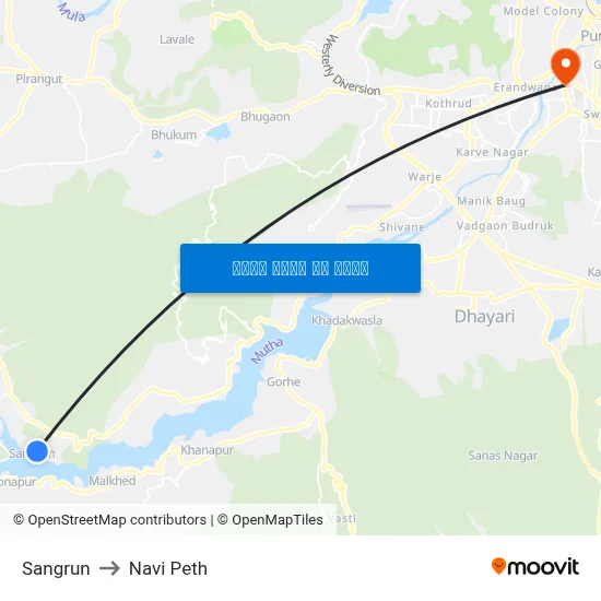 संग्रुन to नवी पेठ map