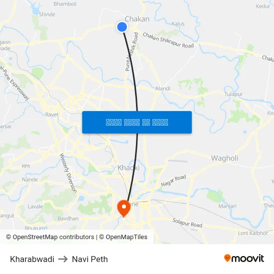 Kharabwadi to Navi Peth map