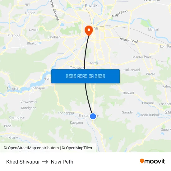 खेड शिवपुर to नवी पेठ map