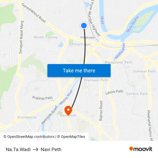 Na.Ta.Wadi to Navi Peth map