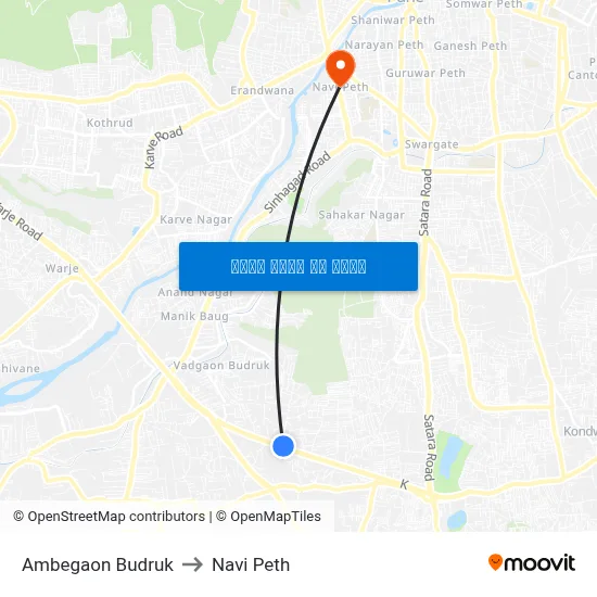 अंबेगाव बुद्रुक to नवी पेठ map