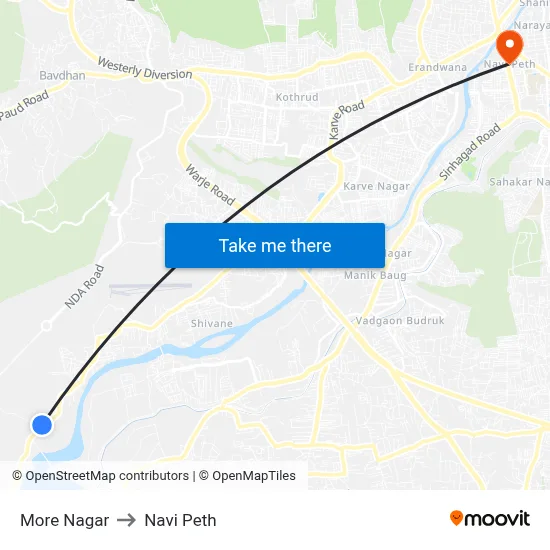 More Nagar to Navi Peth map