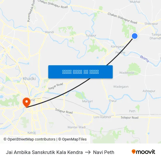 जय अंबिका सांस्कृतिक कला केंद्र to नवी पेठ map