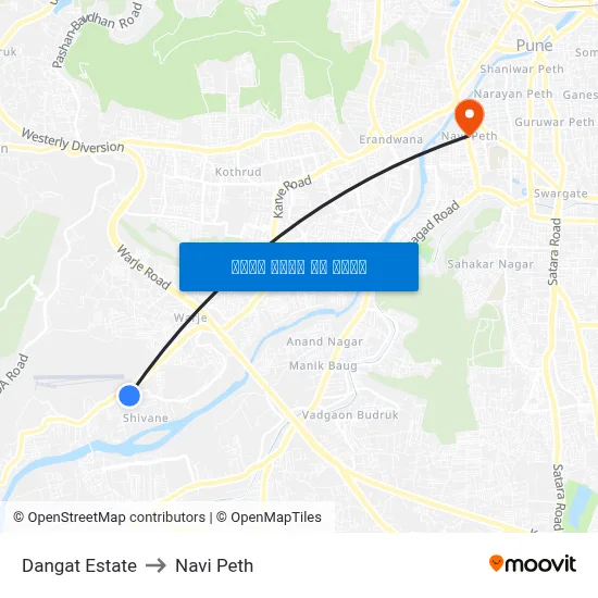 डांगट एस्टेट to नवी पेठ map