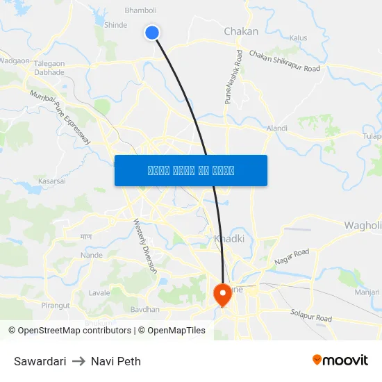 सवारदारी to नवी पेठ map