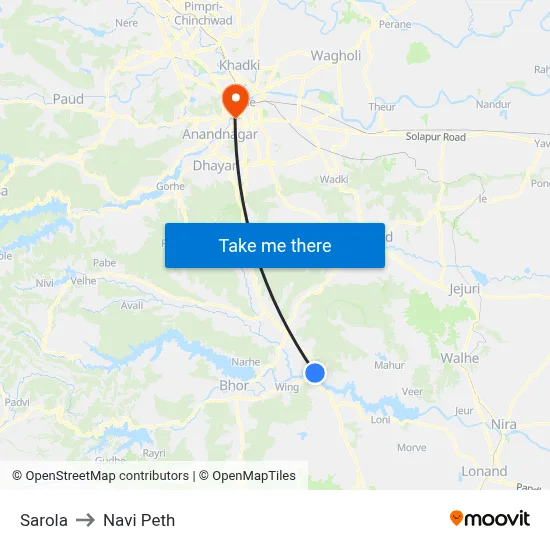 सरोला to नवी पेठ map