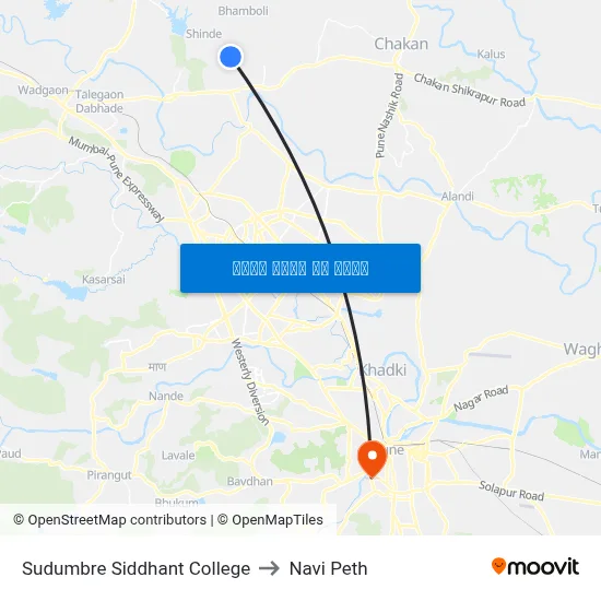 सुदुंबरे सिद्धांत कॉलेज to नवी पेठ map
