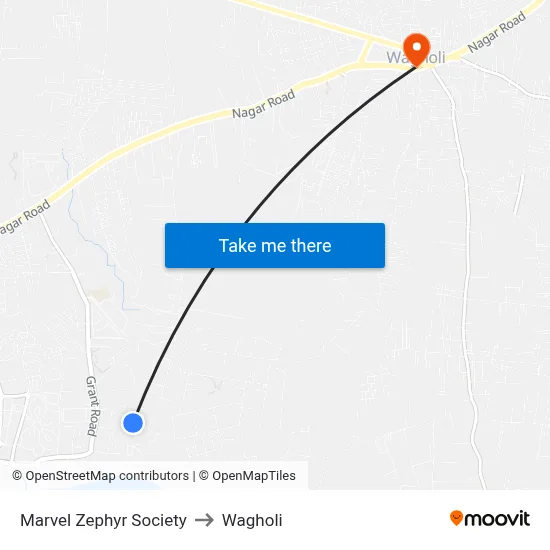 मार्वल ज़ेफिर सोसाइटी to वाघोली map