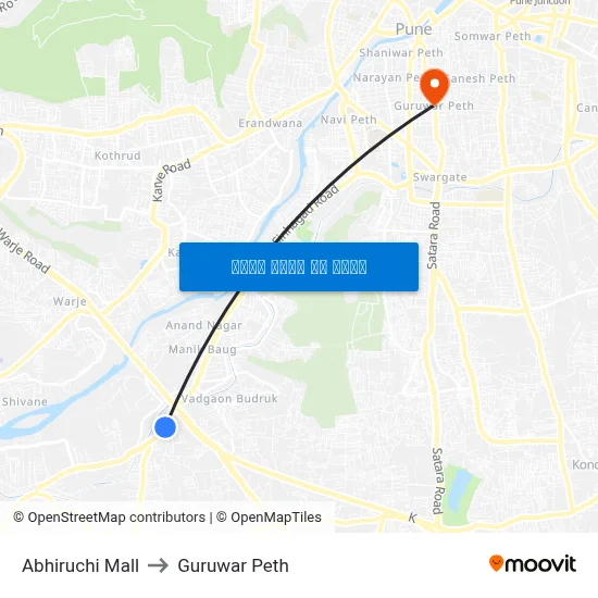 अभिरुचि मॉल to गुरुवार पेठ map