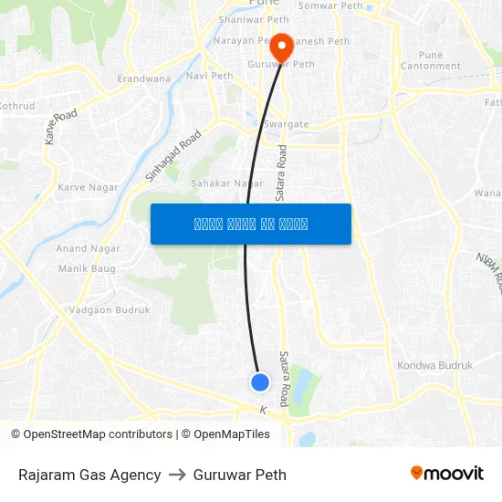 राजाराम गैस एजेंसी to गुरुवार पेठ map