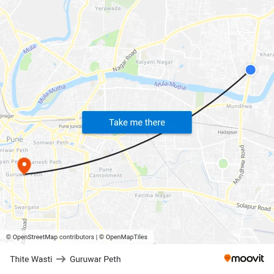 ठिते वस्ती to गुरुवार पेठ map