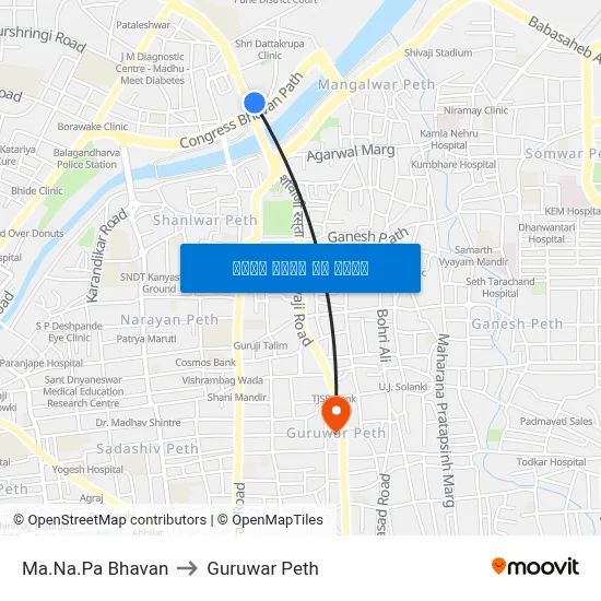 म.न.पा. भवन to गुरुवार पेठ map