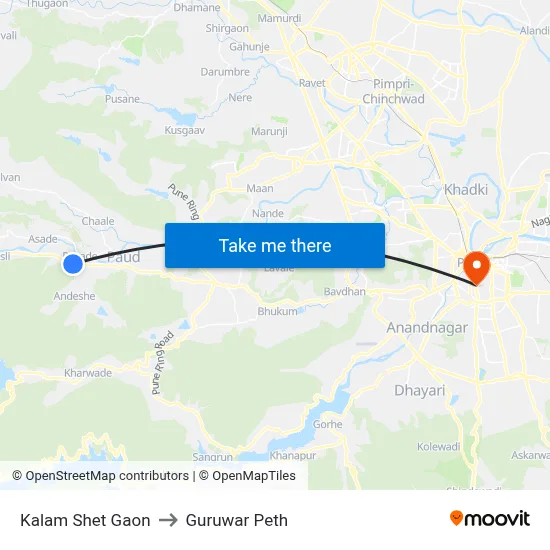 कलम शेत गाव to गुरुवार पेठ map