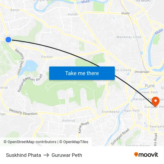 Suskhind Phata to Guruwar Peth map