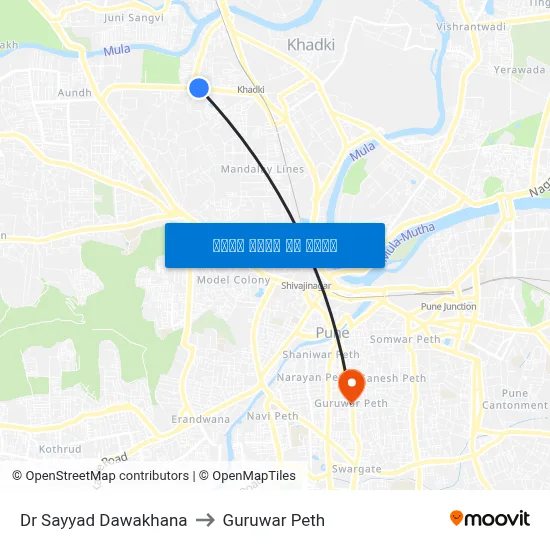 डॉ. सय्यद दवाखाना to गुरुवार पेठ map