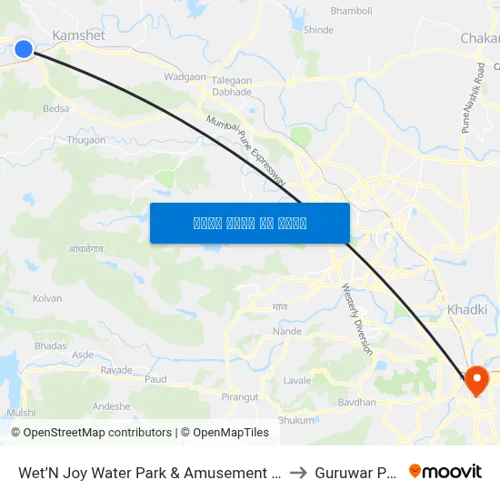 वेट एन जॉय वॉटर पार्क एंड अम्यूजमेंट पार्क to गुरुवार पेठ map