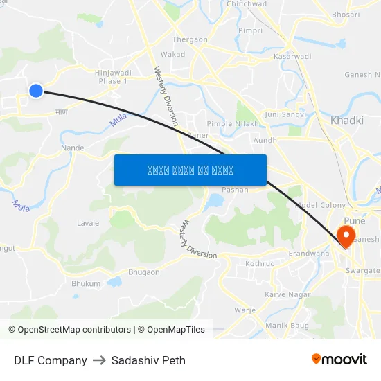 डीएलएफ कंपनी to सदाशिव पेठ map