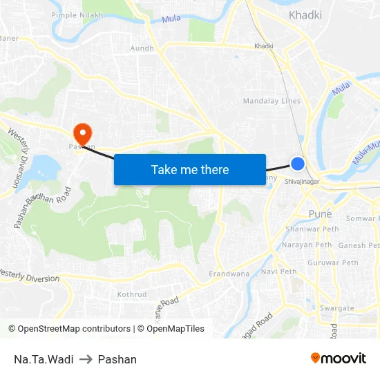 Na.Ta.Wadi to Pashan map