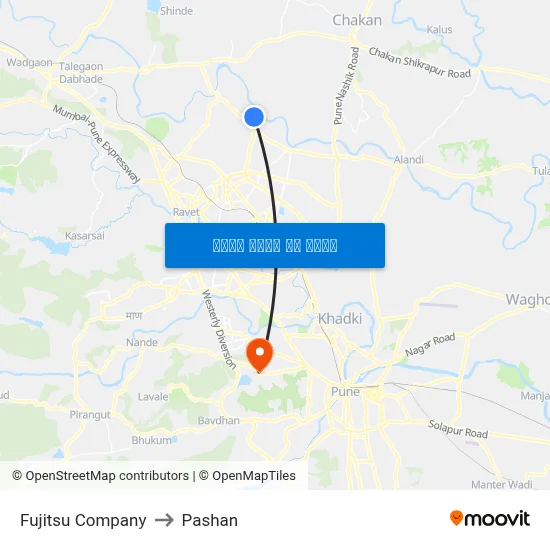 फुजित्सु कंपनी to पाषाण map