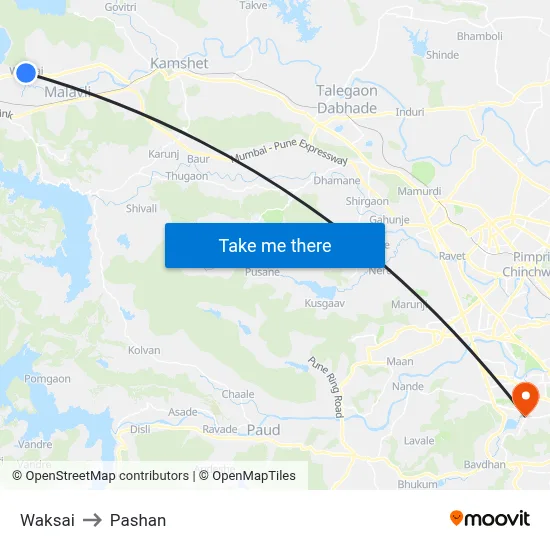 वाक्सई to पाषाण map