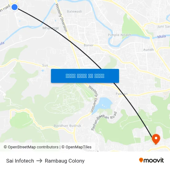 साई इन्फोटेक to रामबाग कॉलोनी map