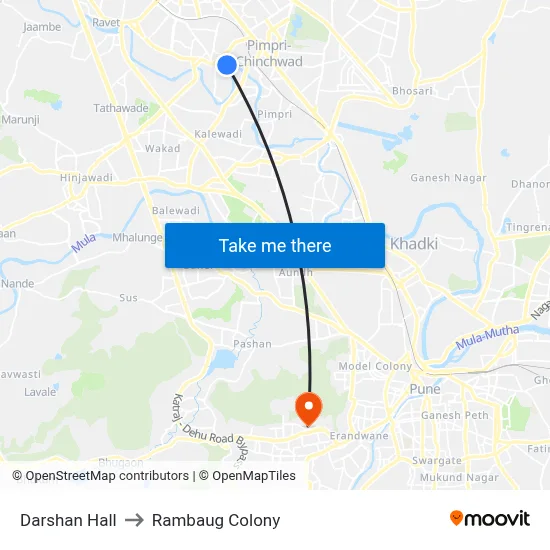 दर्शन हॉल to रामबाग कॉलोनी map