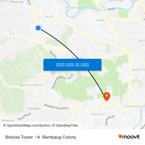 बिटवाइज टॉवर to रामबाग कॉलोनी map