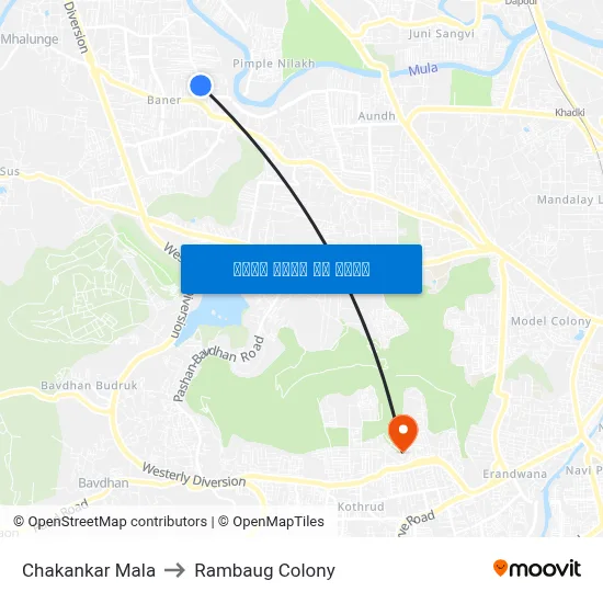 चकणकर माला to रामबाग कॉलोनी map
