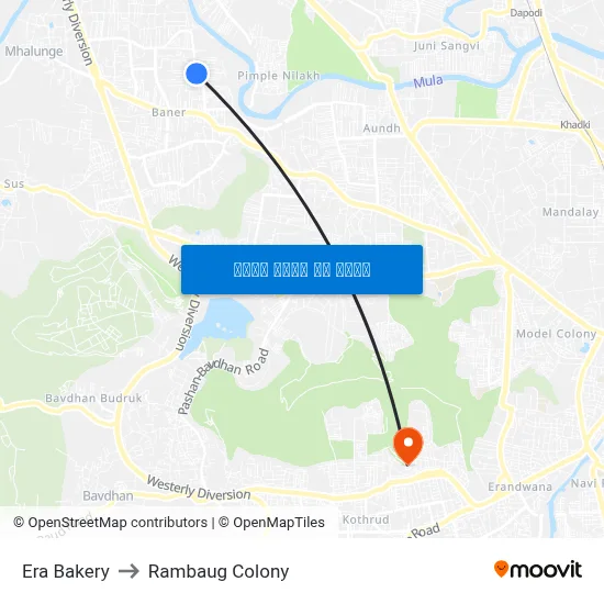 एरा बेकरी to रामबाग कॉलोनी map