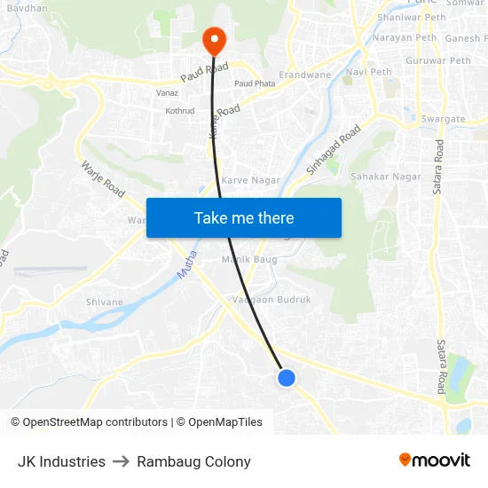 जेके इंडस्ट्रीज to रामबाग कॉलोनी map