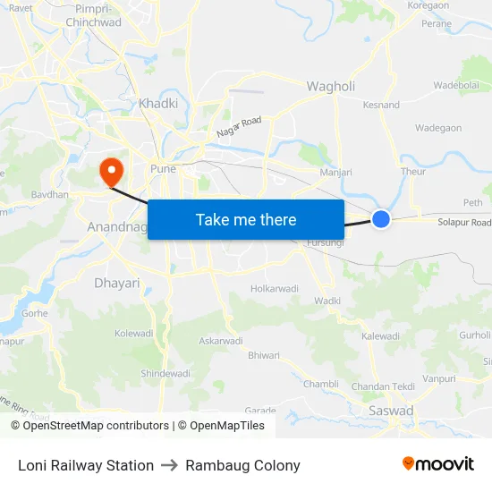 लोनी रेलवे स्टेशन to रामबाग कॉलोनी map