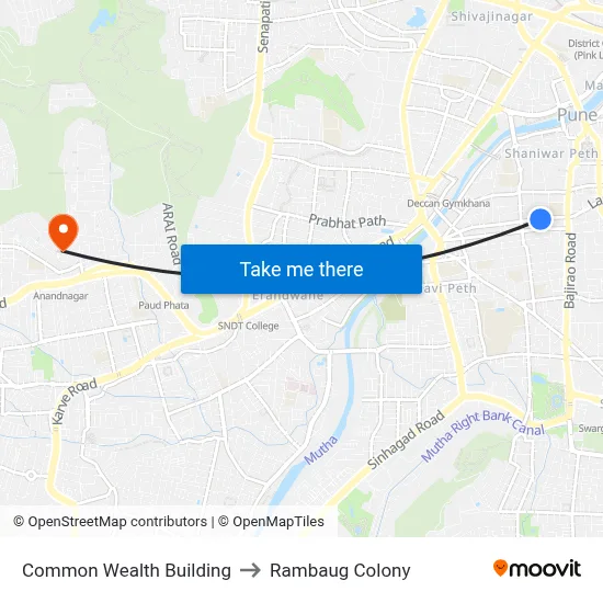कॉमन वेल्थ बिल्डिंग to रामबाग कॉलोनी map