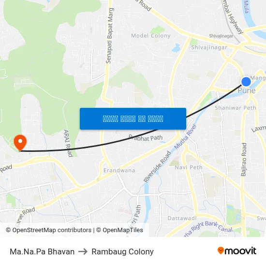 म.न.पा. भवन to रामबाग कॉलोनी map
