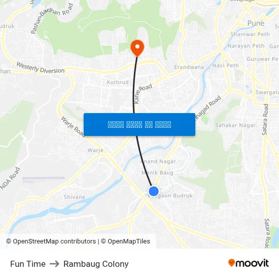 फन टाइम to रामबाग कॉलोनी map