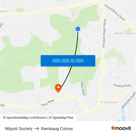 नीलज्योति सोसाइटी to रामबाग कॉलोनी map