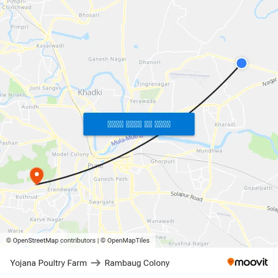 योजना पोल्ट्री फार्म to रामबाग कॉलोनी map