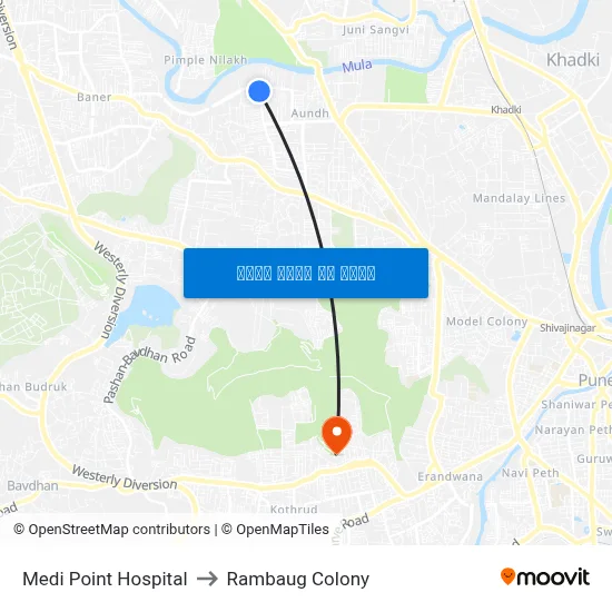 मेडी पॉइंट हॉस्पिटल to रामबाग कॉलोनी map