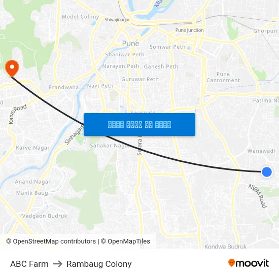 ABC Farm to Rambaug Colony map