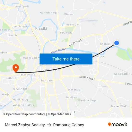 मार्वल ज़ेफिर सोसाइटी to रामबाग कॉलोनी map