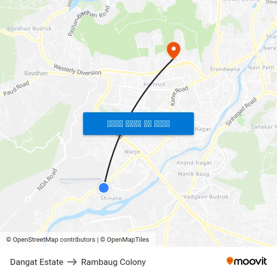 डांगट एस्टेट to रामबाग कॉलोनी map