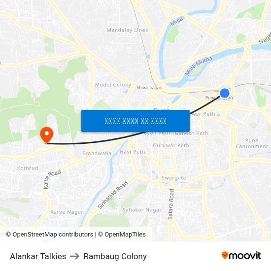 अलंकार टॉकीज to रामबाग कॉलोनी map