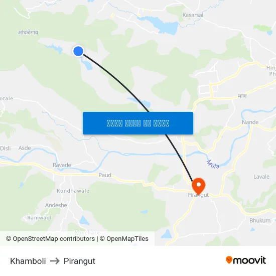 खांबोली to पिरंगुत map