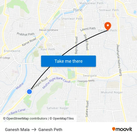 गणेश माला to गणेश पेठ map