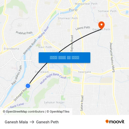गणेश माला to गणेश पेठ map