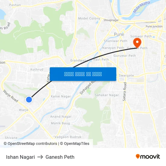 ईशान नगरी to गणेश पेठ map