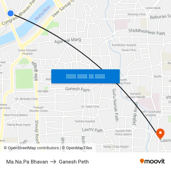 म.न.पा. भवन to गणेश पेठ map