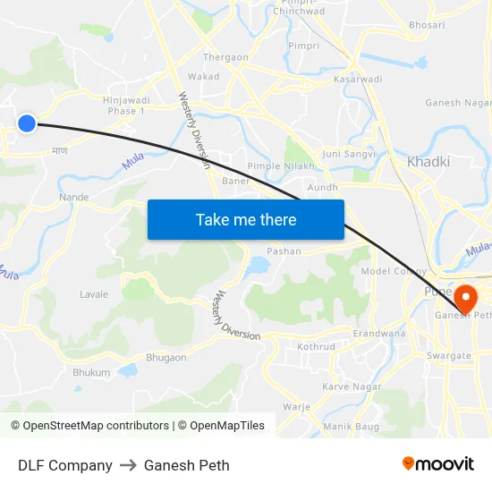 डीएलएफ कंपनी to गणेश पेठ map