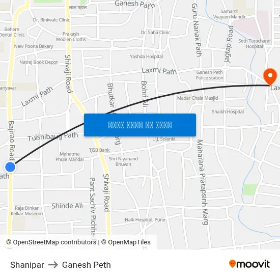 शनिपार to गणेश पेठ map